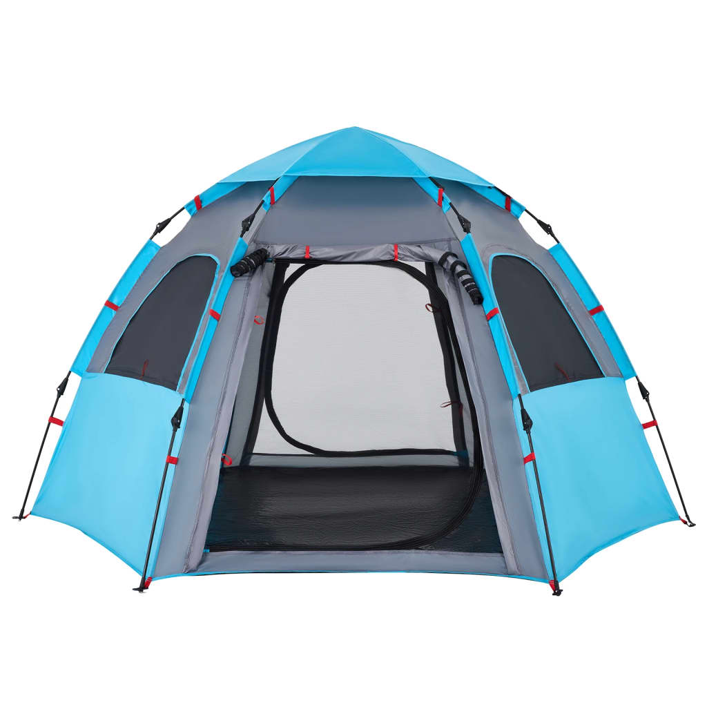 Kampeertent 4-persoons snelontgrendeling blauw is nu te koop bij PeponiXL, paradijselijk wonen!