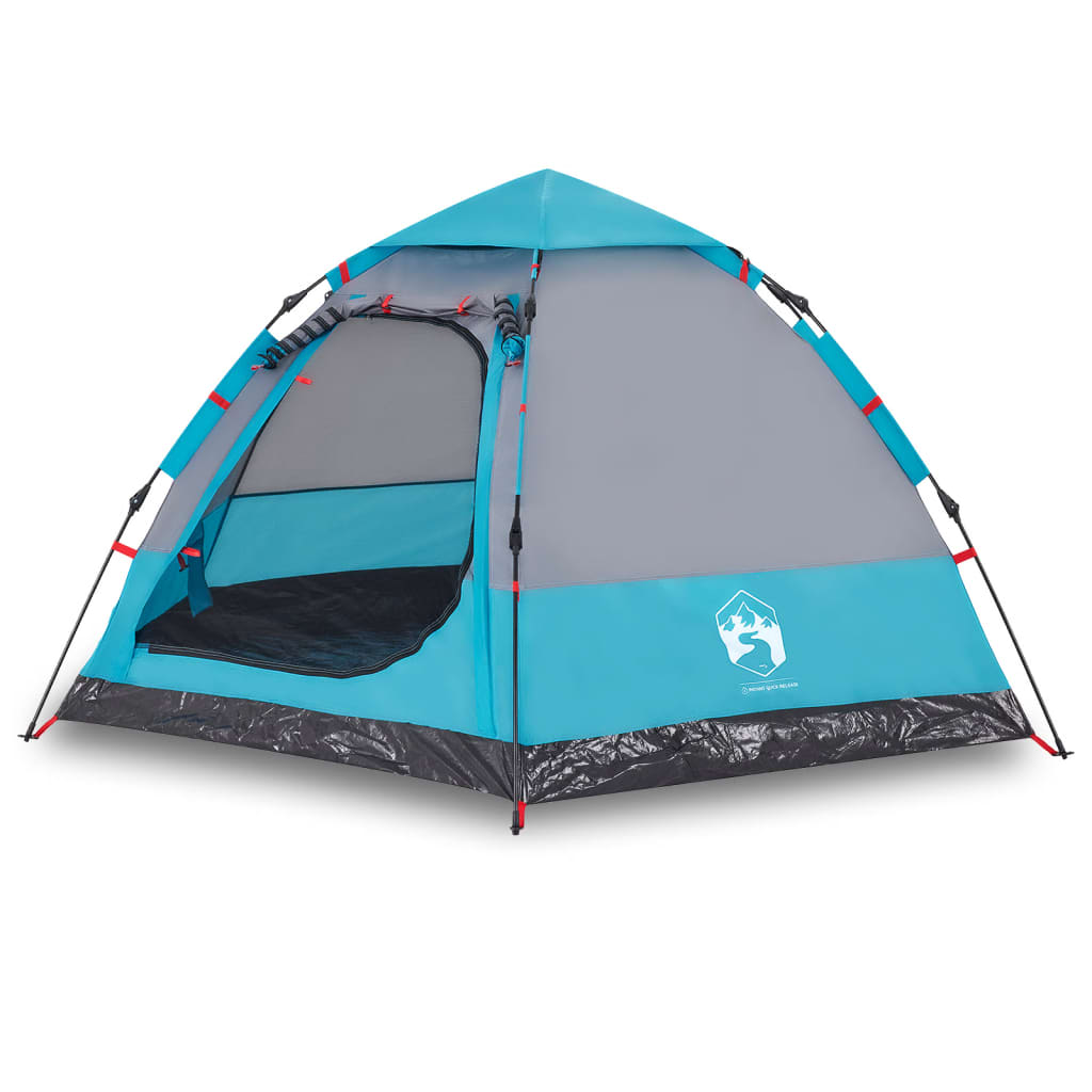 Kampeertent 4-persoons snelontgrendeling blauw is nu te koop bij PeponiXL, paradijselijk wonen!