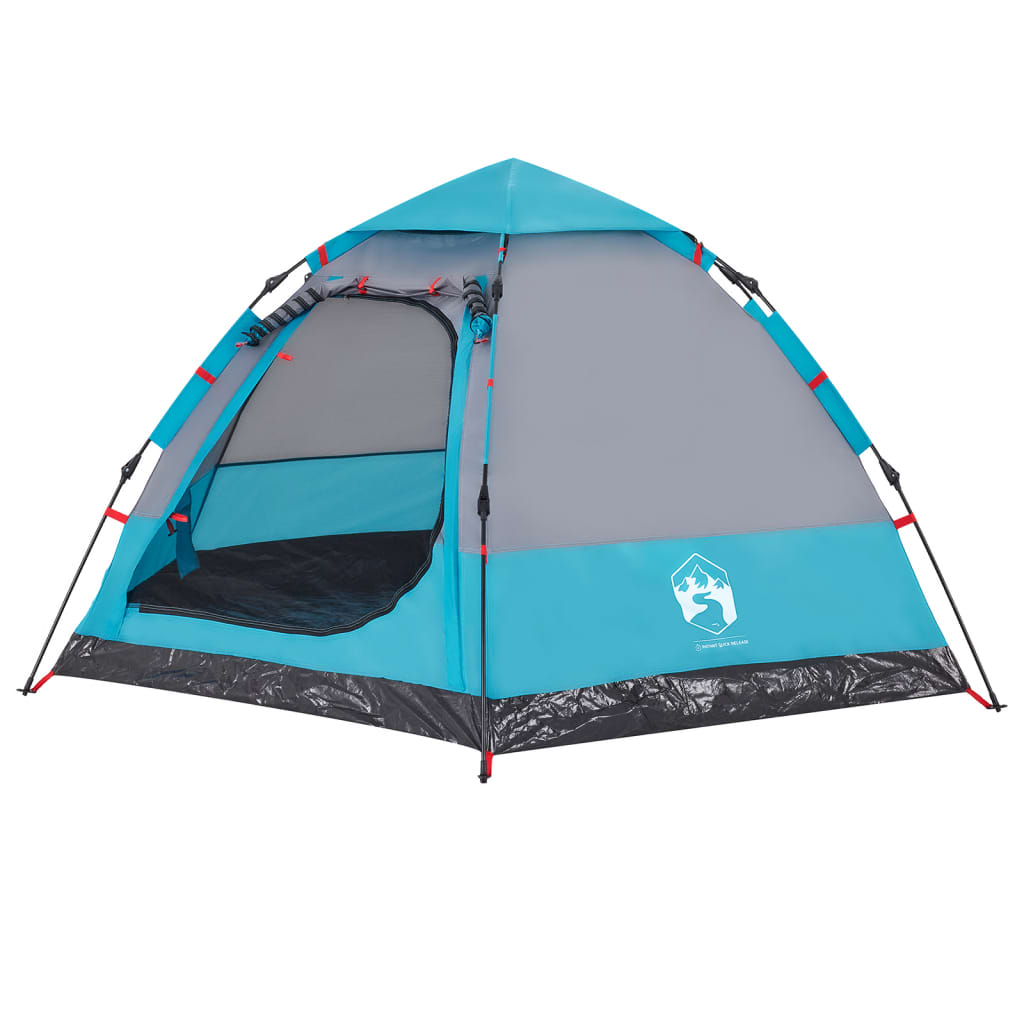 Kampeertent 4-persoons snelontgrendeling blauw is nu te koop bij PeponiXL, paradijselijk wonen!