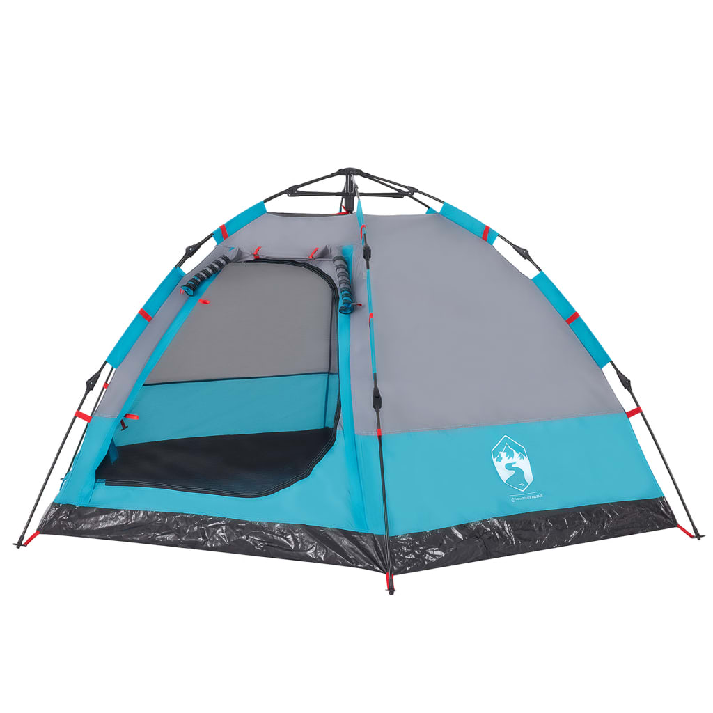 Kampeertent 4-persoons snelontgrendeling blauw is nu te koop bij PeponiXL, paradijselijk wonen!