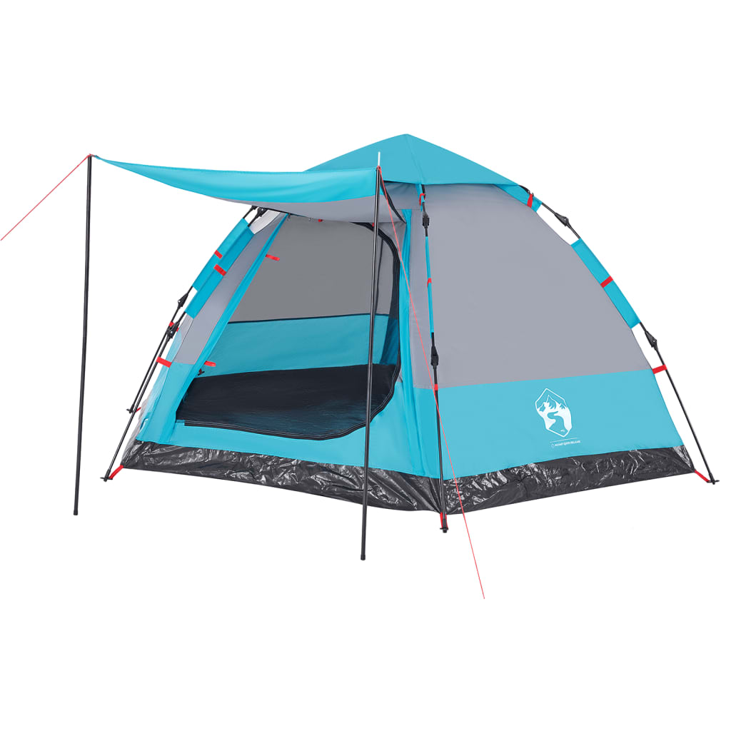 Kampeertent 4-persoons snelontgrendeling blauw is nu te koop bij PeponiXL, paradijselijk wonen!