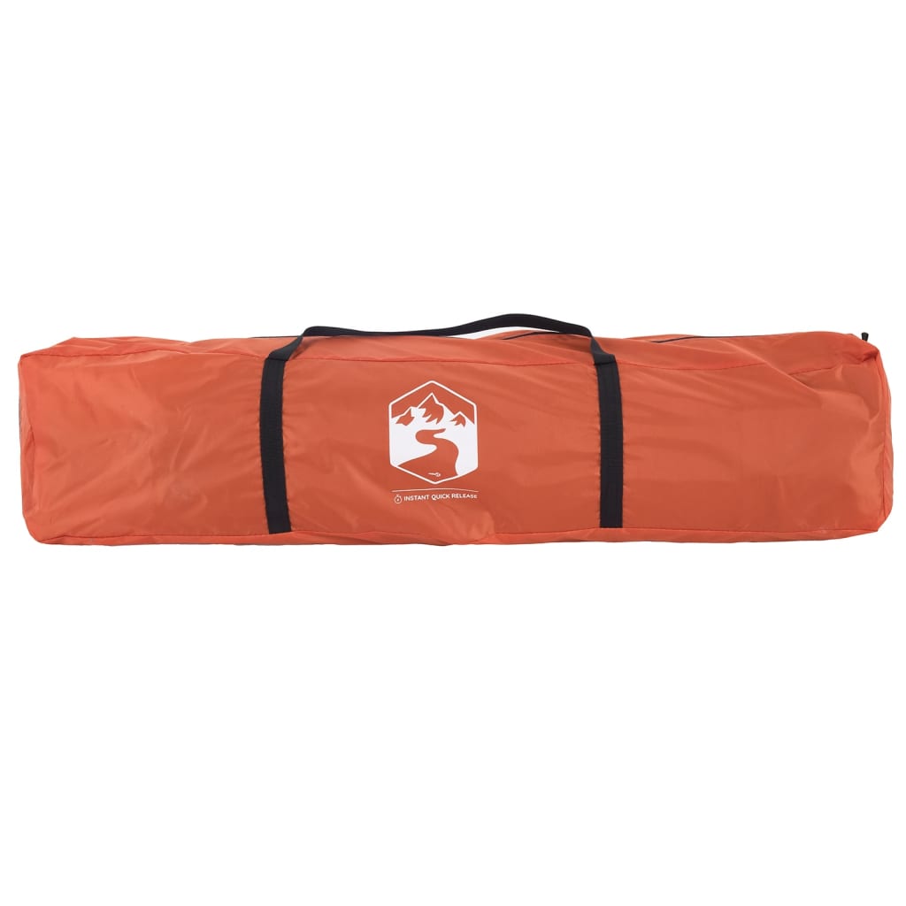 Kampeertent 4-persoons snelontgrendeling grijs en oranje is nu te koop bij PeponiXL, paradijselijk wonen!