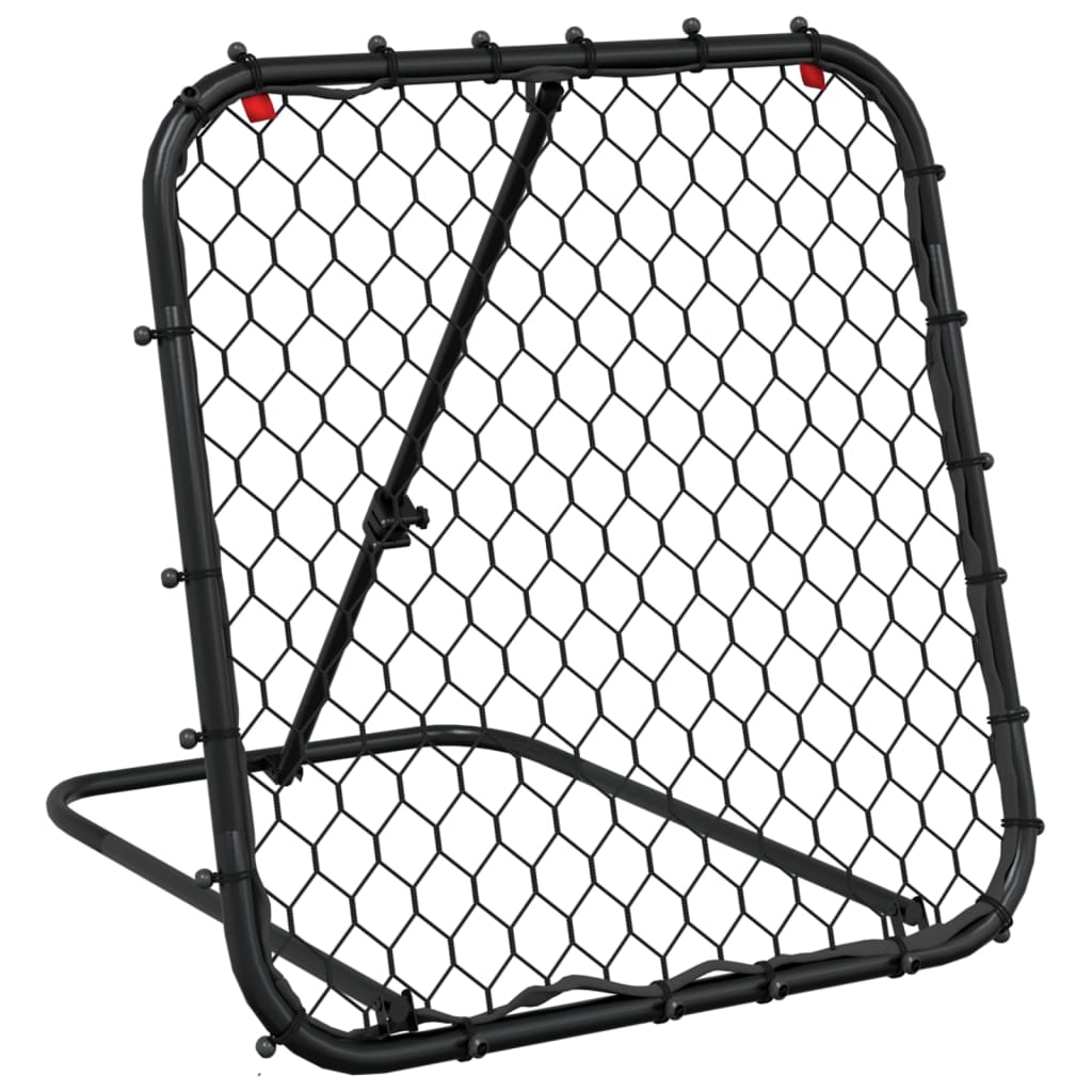 Voetbalrebounder verstelbaar 84x73x60-80 cm staal zwart is nu te koop bij PeponiXL, paradijselijk wonen!