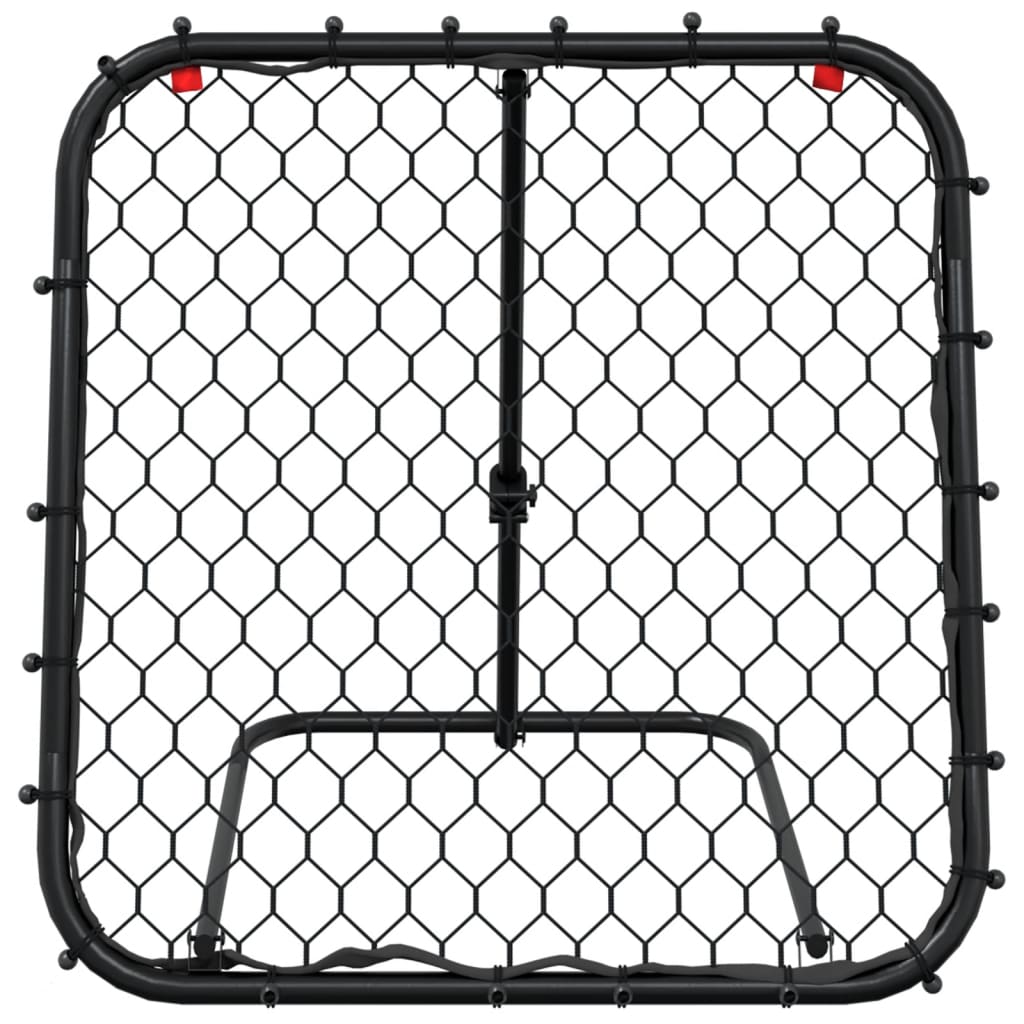 Voetbalrebounder verstelbaar 84x73x60-80 cm staal zwart is nu te koop bij PeponiXL, paradijselijk wonen!