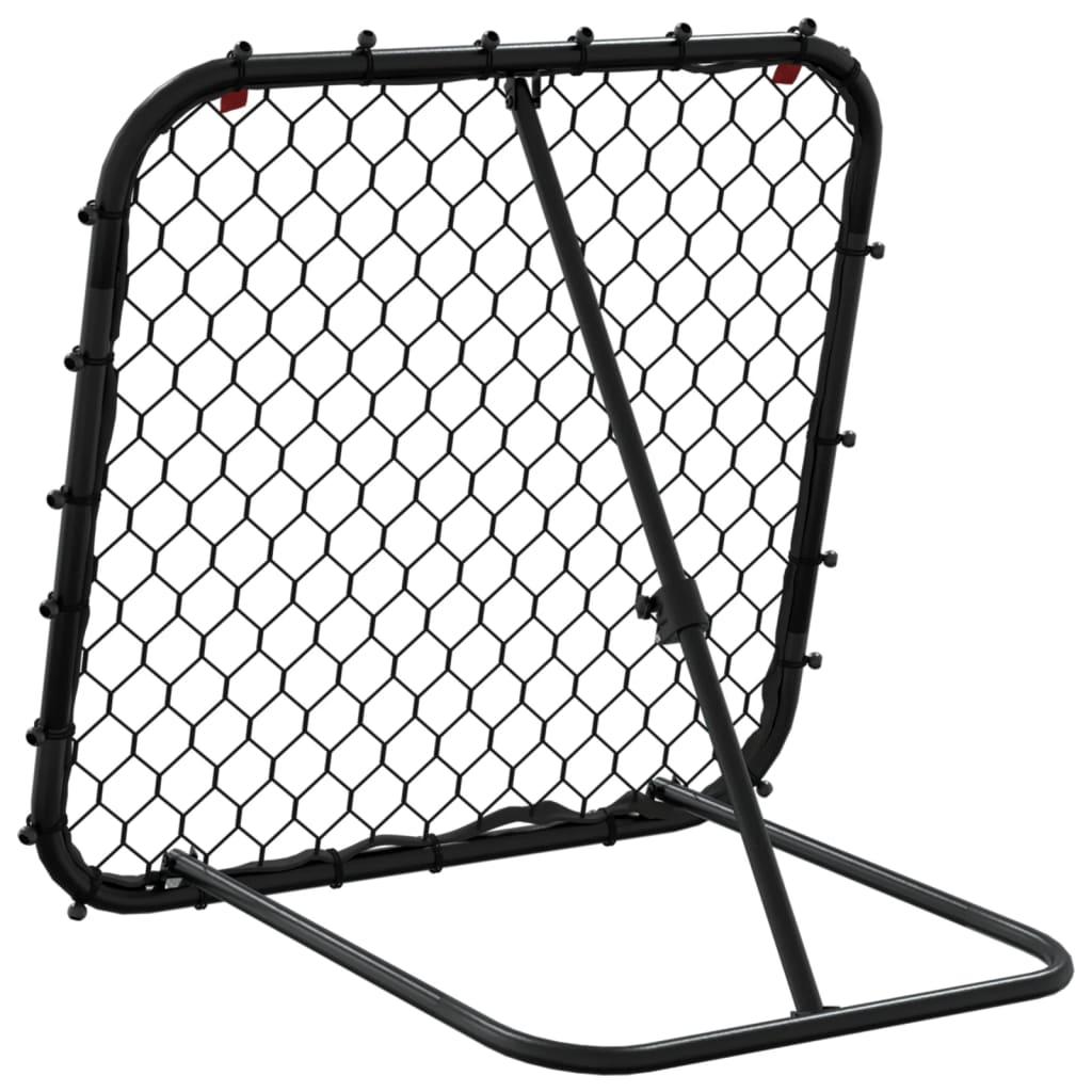 Voetbalrebounder verstelbaar 84x73x60-80 cm staal zwart is nu te koop bij PeponiXL, paradijselijk wonen!