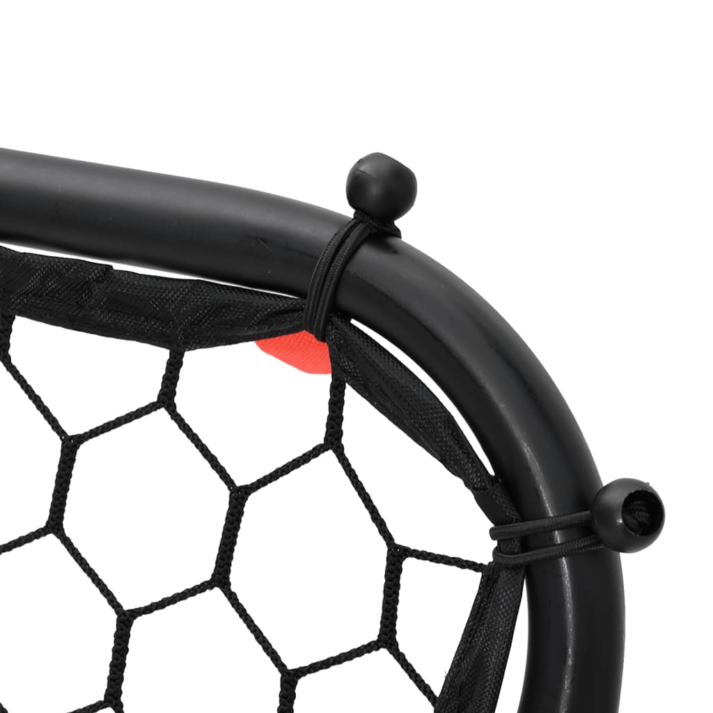 Voetbalrebounder verstelbaar 84x73x60-80 cm staal zwart is nu te koop bij PeponiXL, paradijselijk wonen!