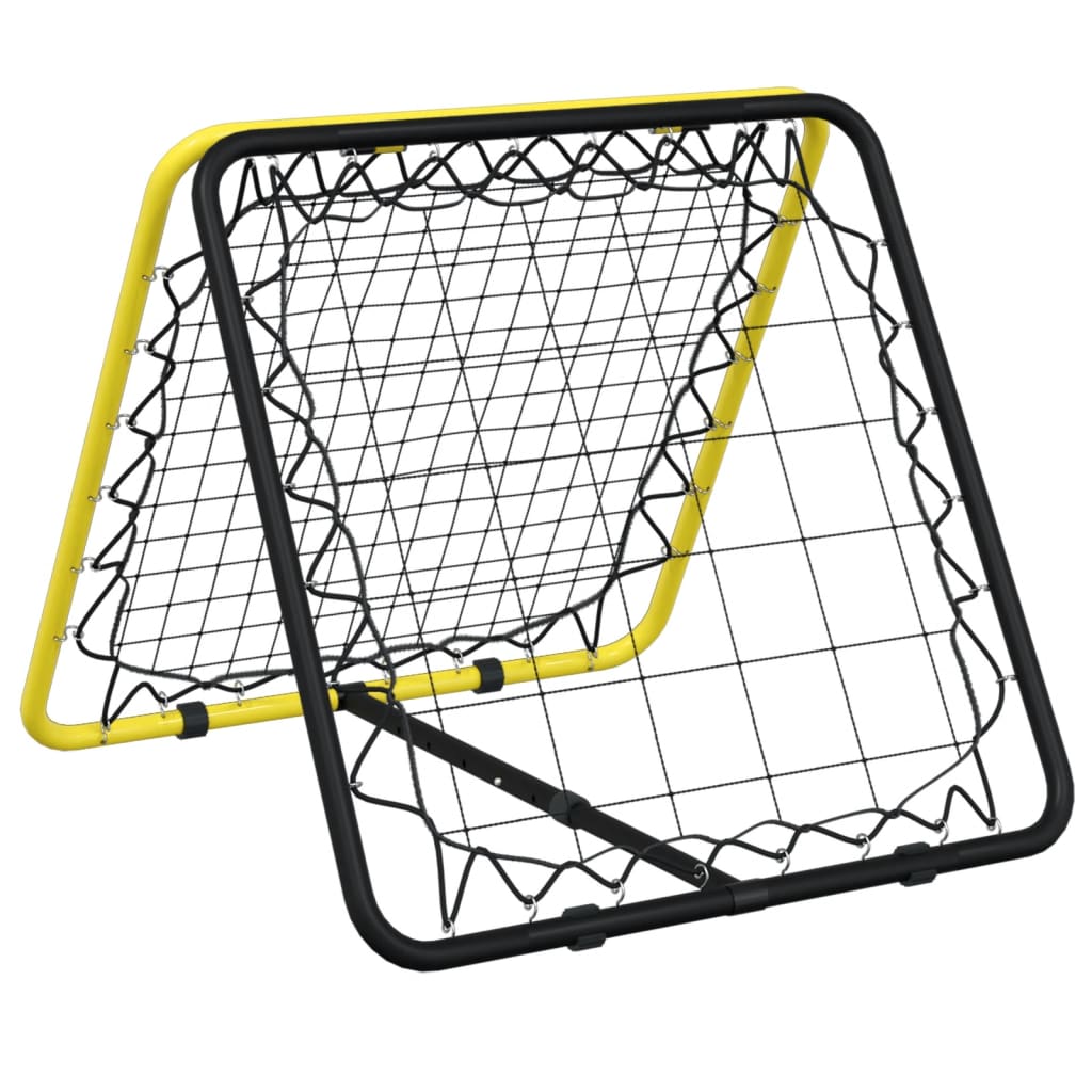 Voetbalrebounder dubbelzijdig verstelbaar staal geel en zwart is nu te koop bij PeponiXL, paradijselijk wonen!