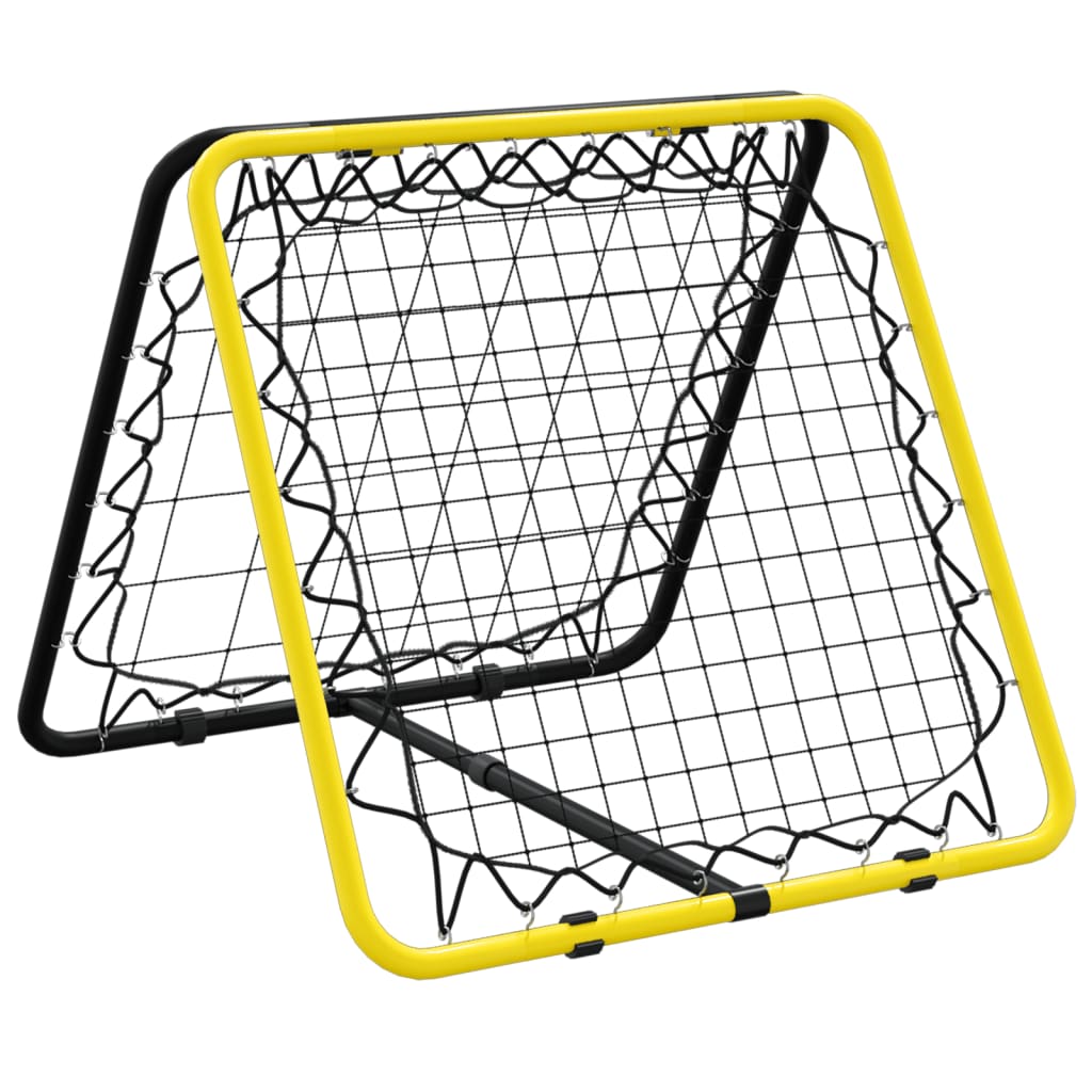 Voetbalrebounder dubbelzijdig verstelbaar staal geel en zwart is nu te koop bij PeponiXL, paradijselijk wonen!