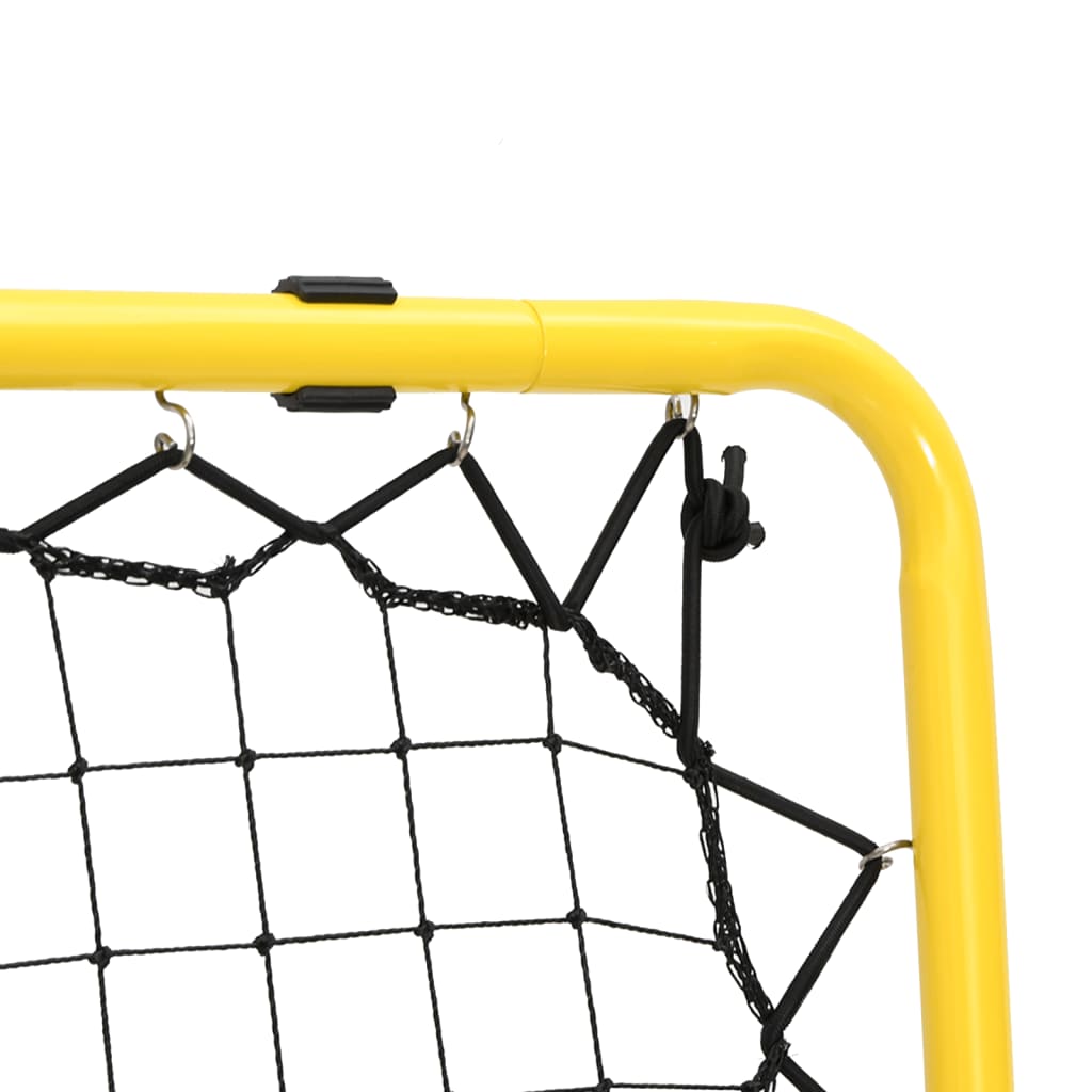 Voetbalrebounder dubbelzijdig verstelbaar staal geel en zwart is nu te koop bij PeponiXL, paradijselijk wonen!