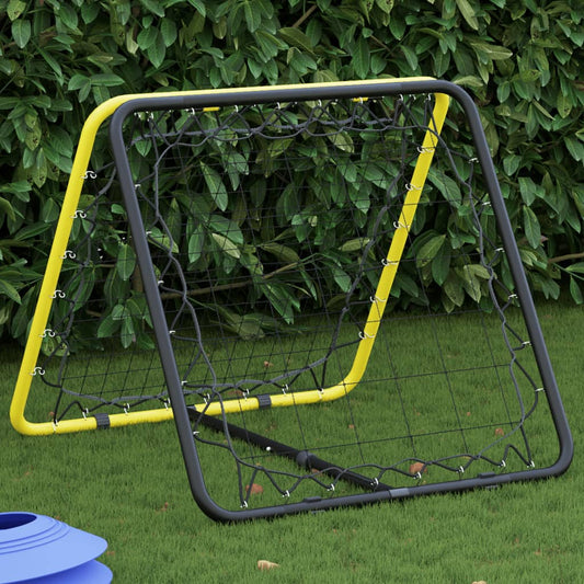 Voetbalrebounder dubbelzijdig verstelbaar staal geel en zwart is nu te koop bij PeponiXL, paradijselijk wonen!