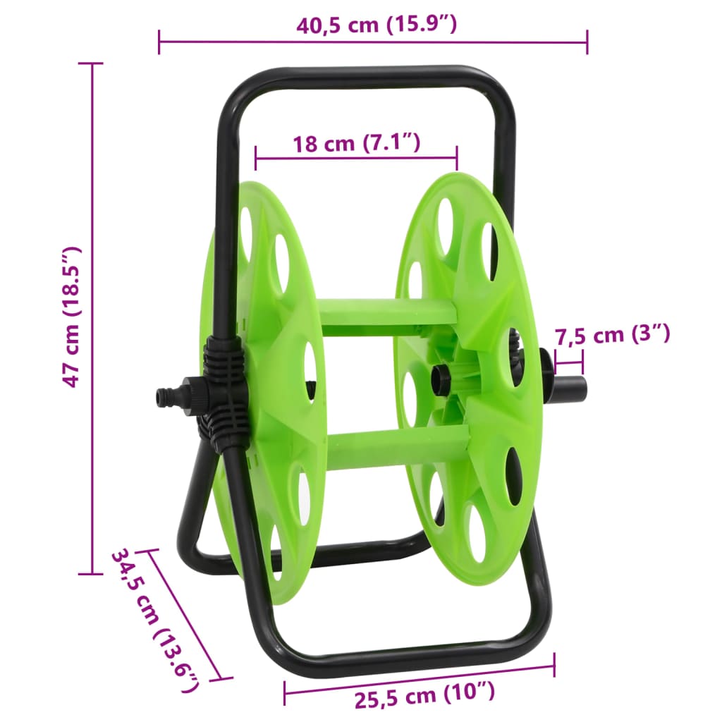 Slanghaspel voor 45 m 1/2" slang vrijstaand staal groen is nu te koop bij PeponiXL, paradijselijk wonen!