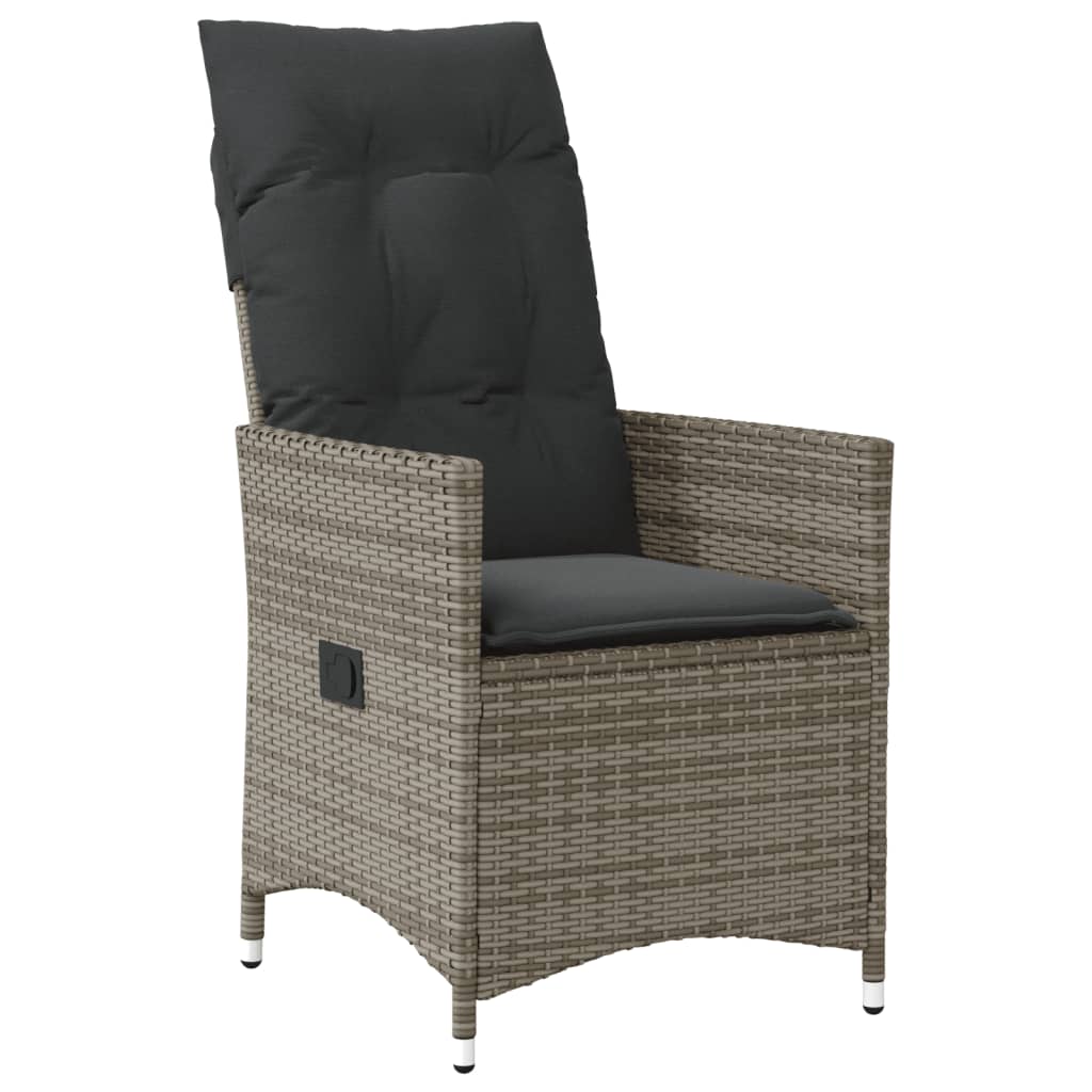 5-delige Tuinset met kussens poly rattan grijs is nu te koop bij PeponiXL, paradijselijk wonen!