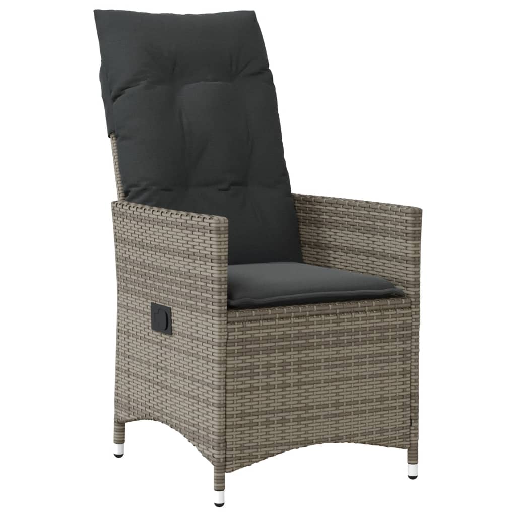 7-delige Tuinset met kussens poly rattan grijs is nu te koop bij PeponiXL, paradijselijk wonen!
