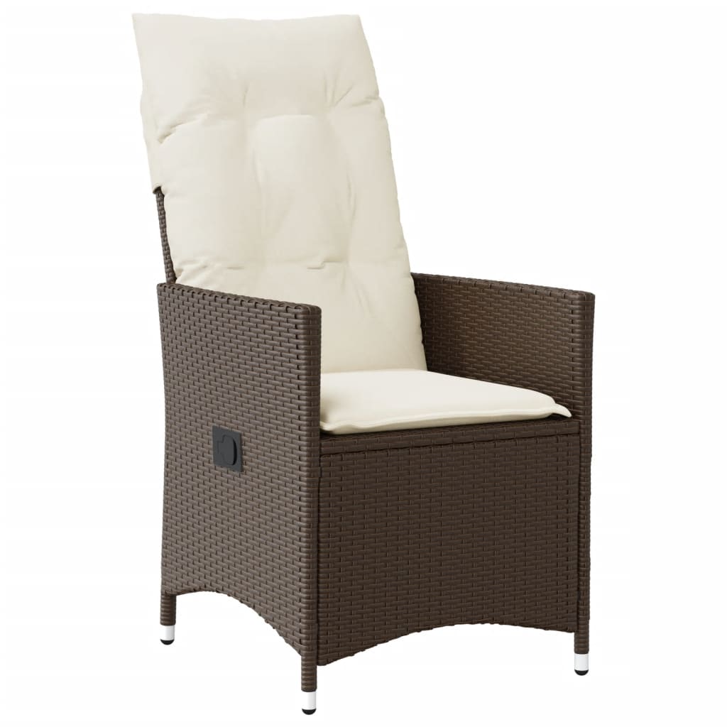 9-delige Tuinset met kussens poly rattan bruin is nu te koop bij PeponiXL, paradijselijk wonen!