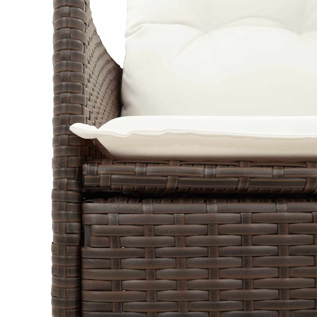 7-delige Tuinset met kussens poly rattan bruin is nu te koop bij PeponiXL, paradijselijk wonen!