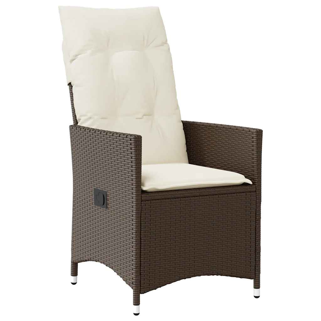 9-delige Tuinset met kussens poly rattan bruin is nu te koop bij PeponiXL, paradijselijk wonen!