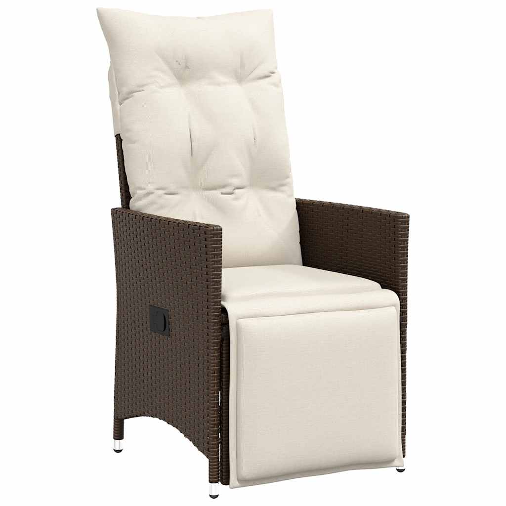 9-delige Tuinset met kussens poly rattan bruin is nu te koop bij PeponiXL, paradijselijk wonen!