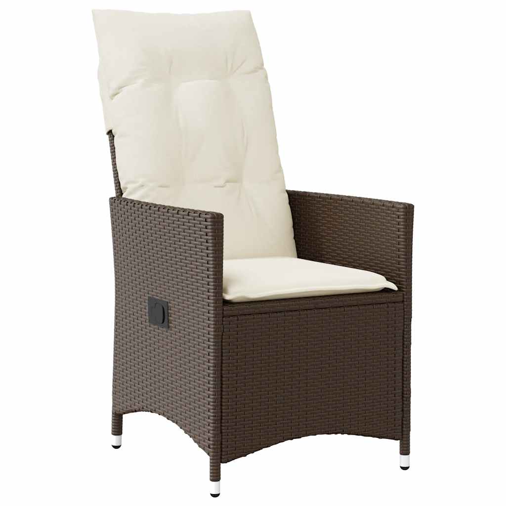 9-delige Tuinset met kussens poly rattan bruin is nu te koop bij PeponiXL, paradijselijk wonen!