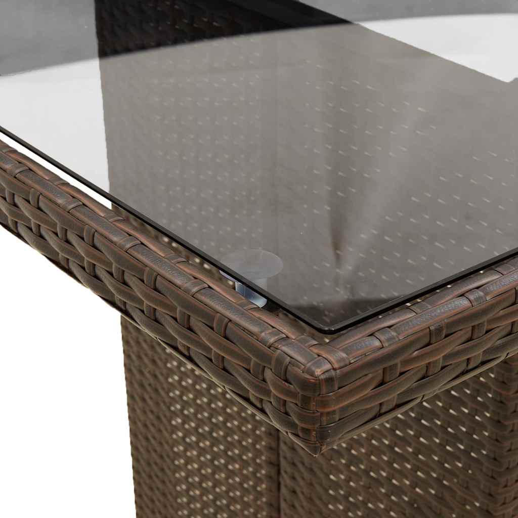 9-delige Tuinset met kussens poly rattan bruin is nu te koop bij PeponiXL, paradijselijk wonen!