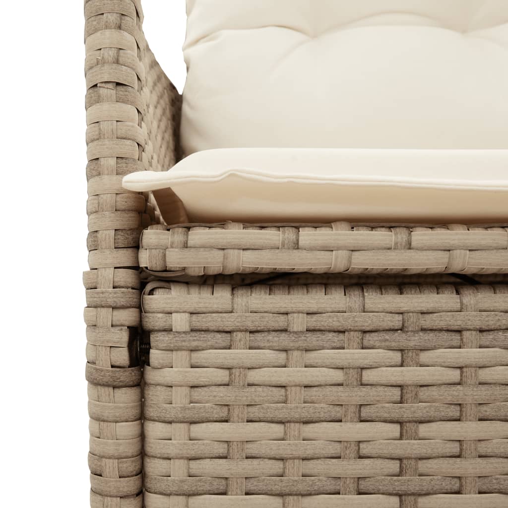 5-delige Tuinset met kussens poly rattan beige is nu te koop bij PeponiXL, paradijselijk wonen!