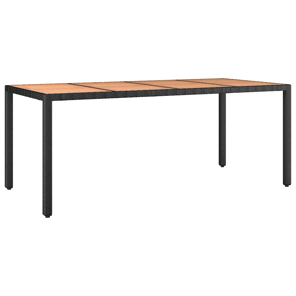 7-delige Bistroset met kussens poly rattan zwart is nu te koop bij PeponiXL, paradijselijk wonen!