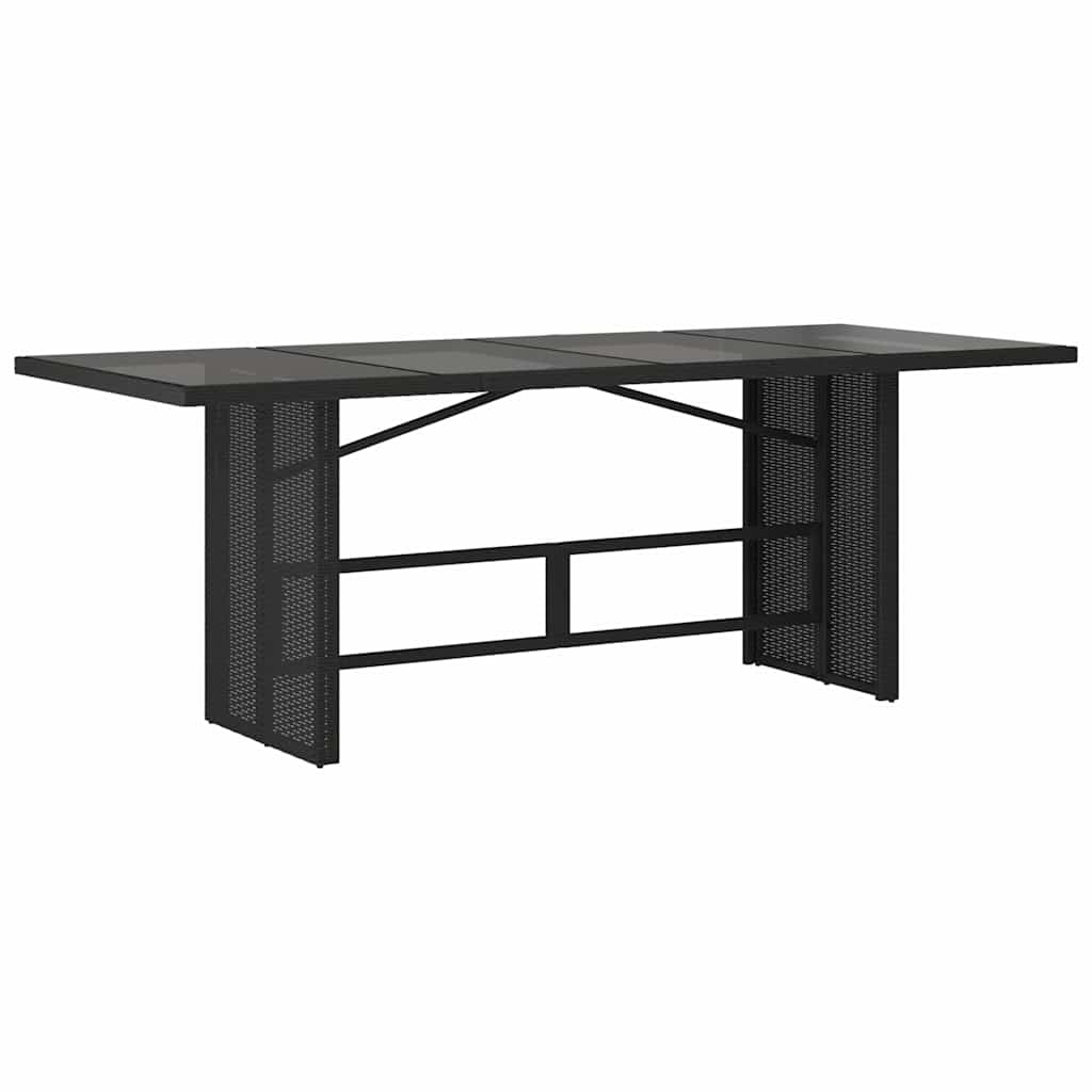 9-delige Bistroset met kussens poly rattan zwart is nu te koop bij PeponiXL, paradijselijk wonen!