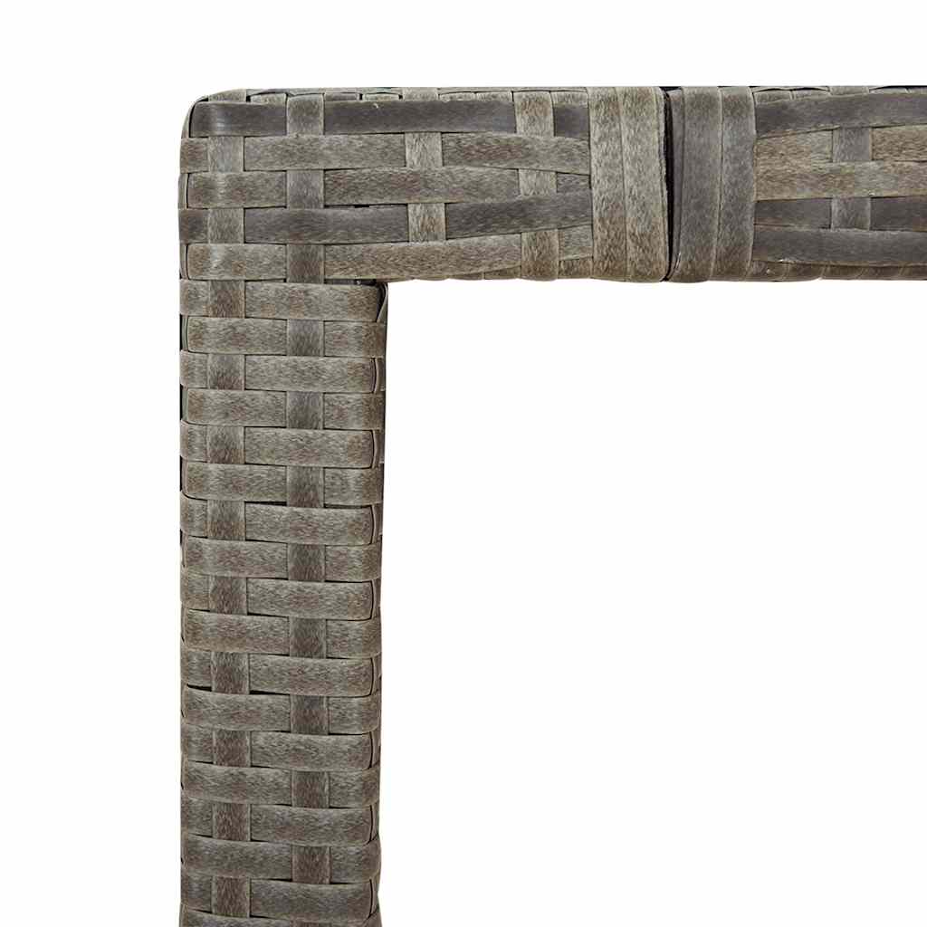 3-delige Bistroset met kussens poly rattan grijs is nu te koop bij PeponiXL, paradijselijk wonen!