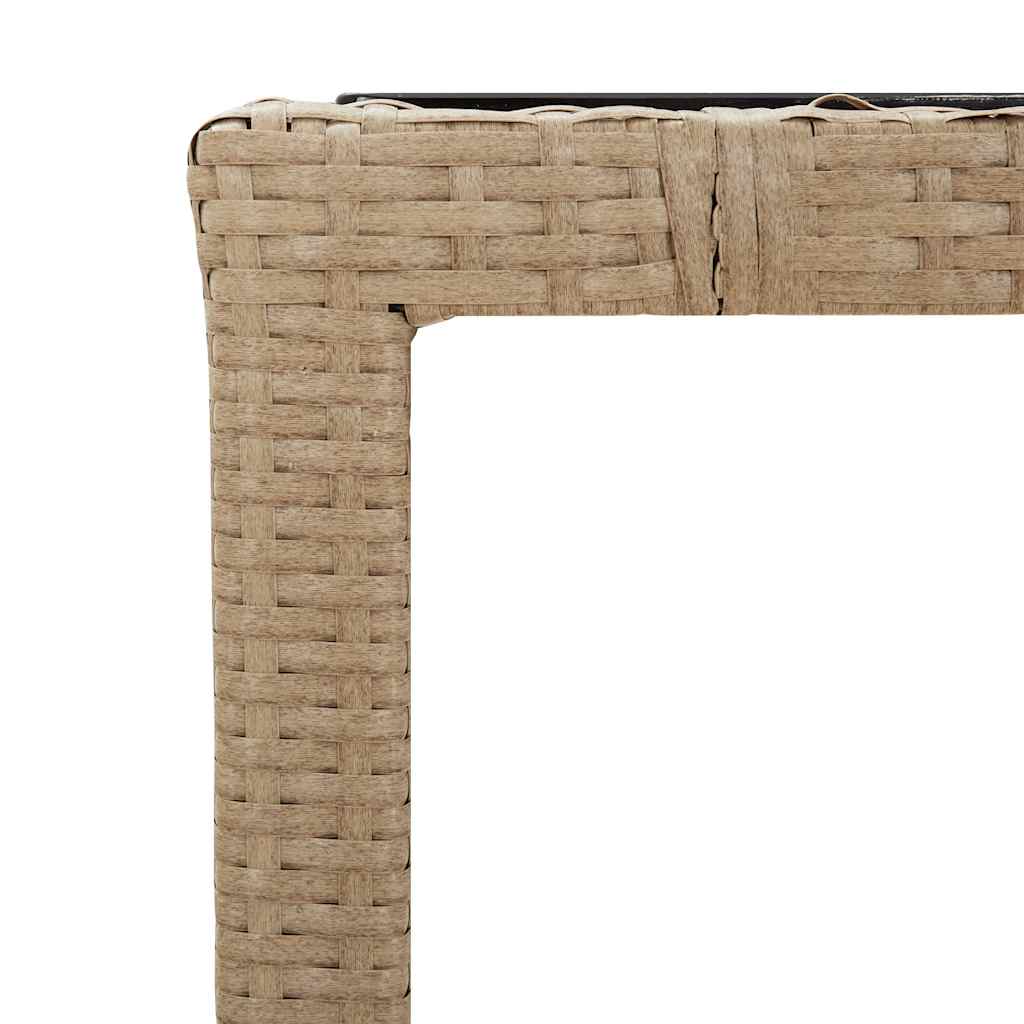 9-delige Bistroset met kussens poly rattan beige is nu te koop bij PeponiXL, paradijselijk wonen!