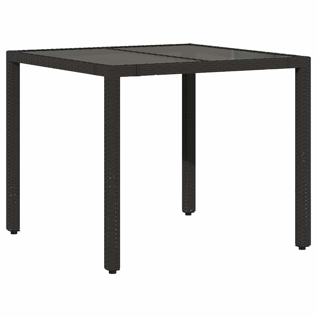 5-delige Bistroset met kussens poly rattan zwart is nu te koop bij PeponiXL, paradijselijk wonen!