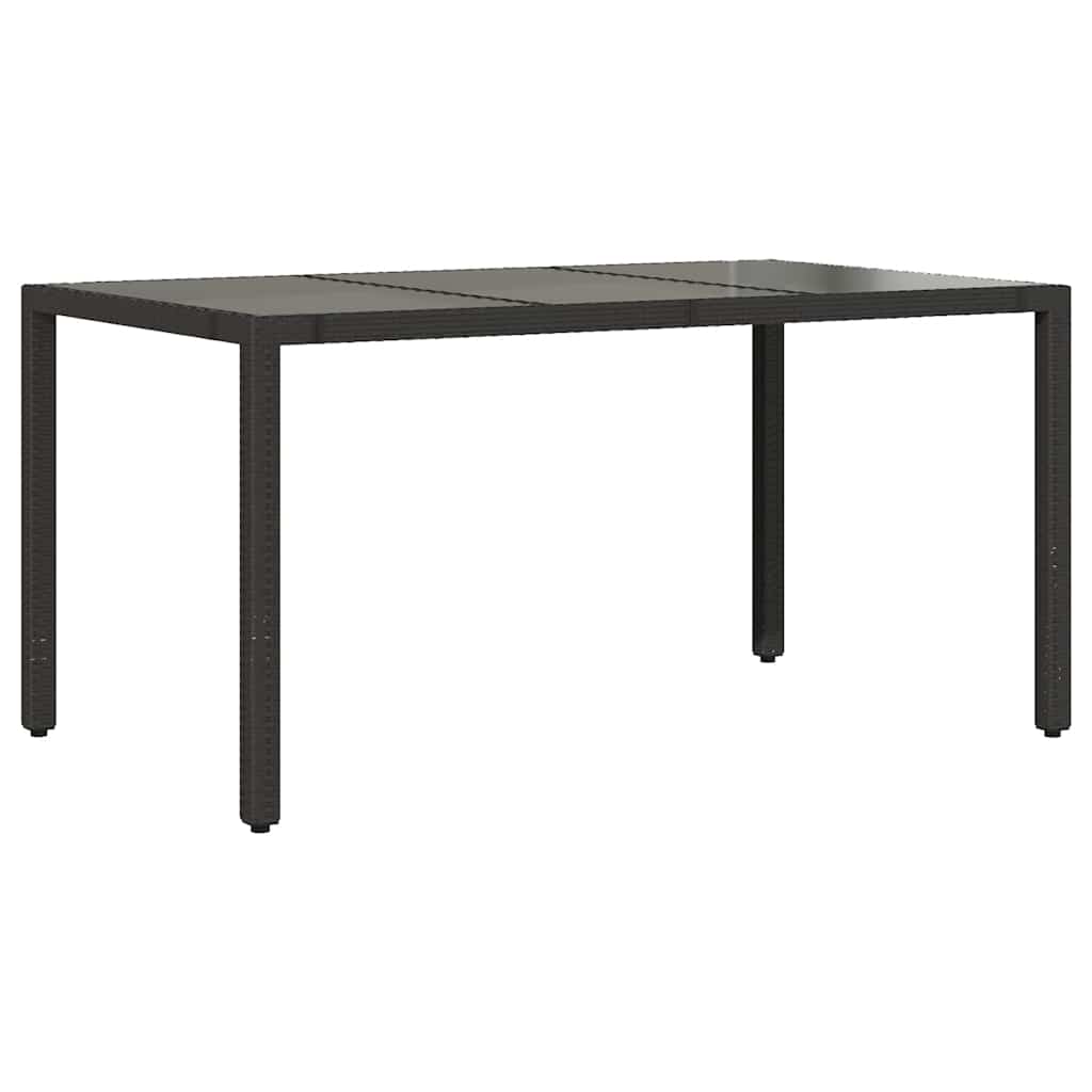 7-delige Bistroset met kussens poly rattan zwart is nu te koop bij PeponiXL, paradijselijk wonen!