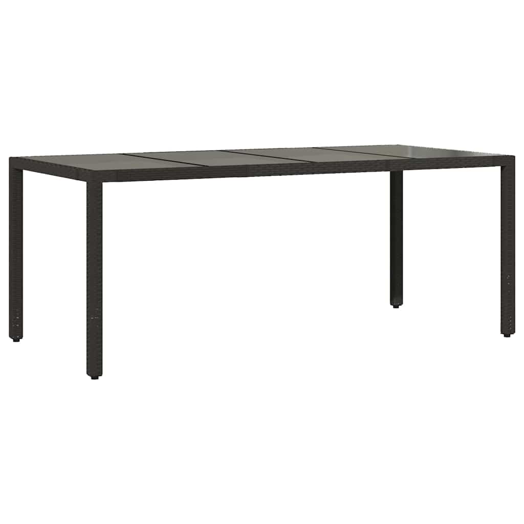 7-delige Bistroset met kussens poly rattan zwart is nu te koop bij PeponiXL, paradijselijk wonen!