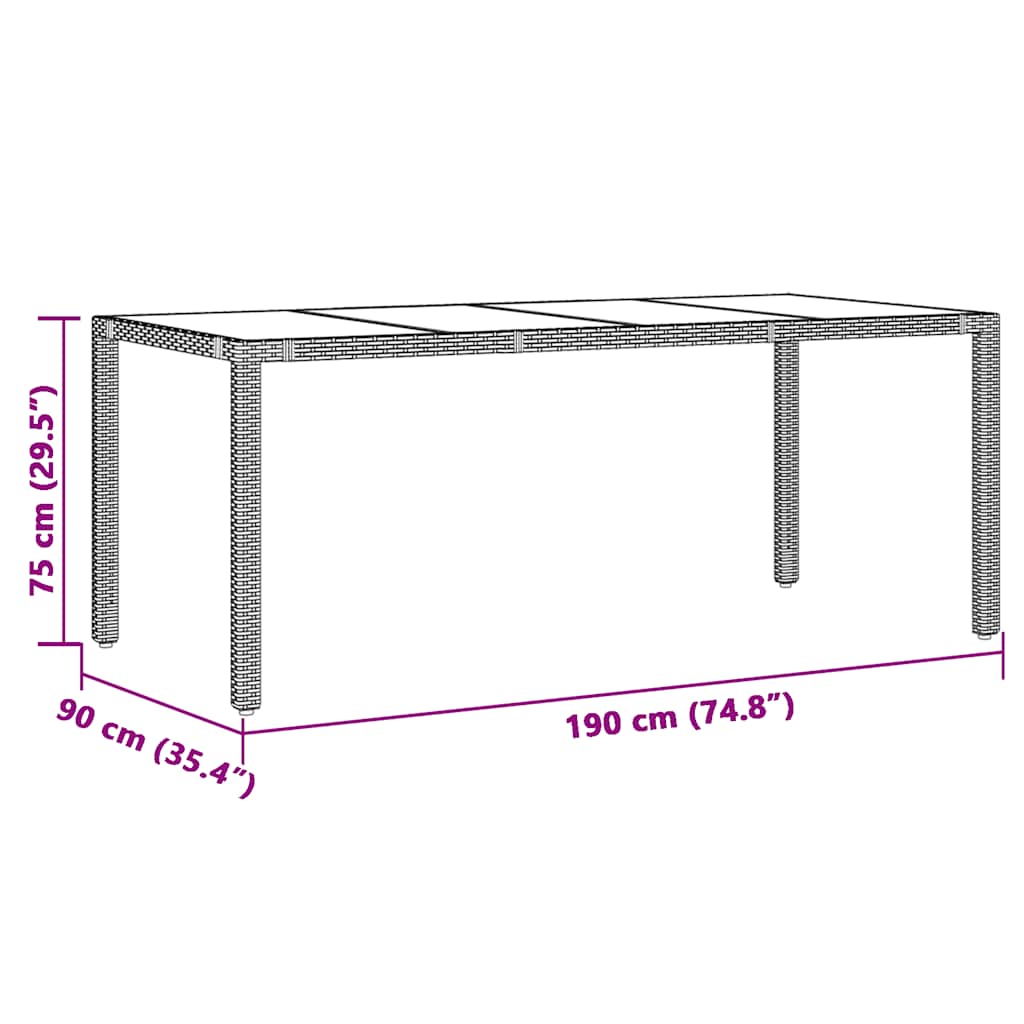 7-delige Bistroset met kussens poly rattan zwart is nu te koop bij PeponiXL, paradijselijk wonen!
