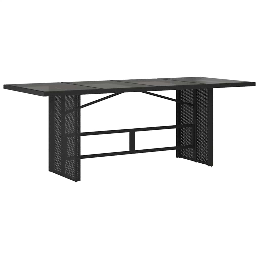 9-delige Bistroset met kussens poly rattan zwart is nu te koop bij PeponiXL, paradijselijk wonen!