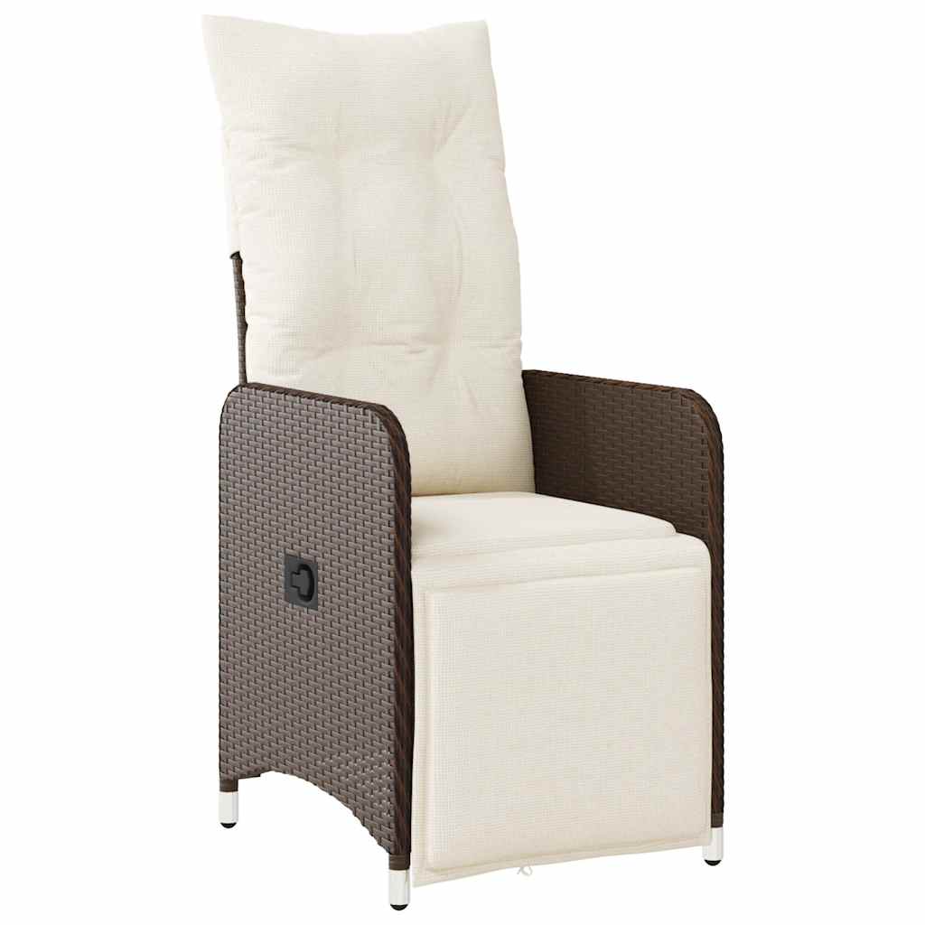 7-delige Bistroset met kussens poly rattan bruin is nu te koop bij PeponiXL, paradijselijk wonen!