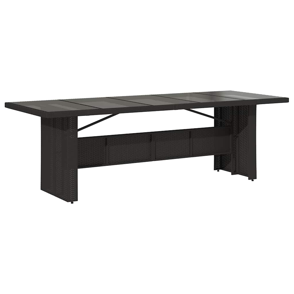 9-delige Bistroset met kussens poly rattan zwart is nu te koop bij PeponiXL, paradijselijk wonen!