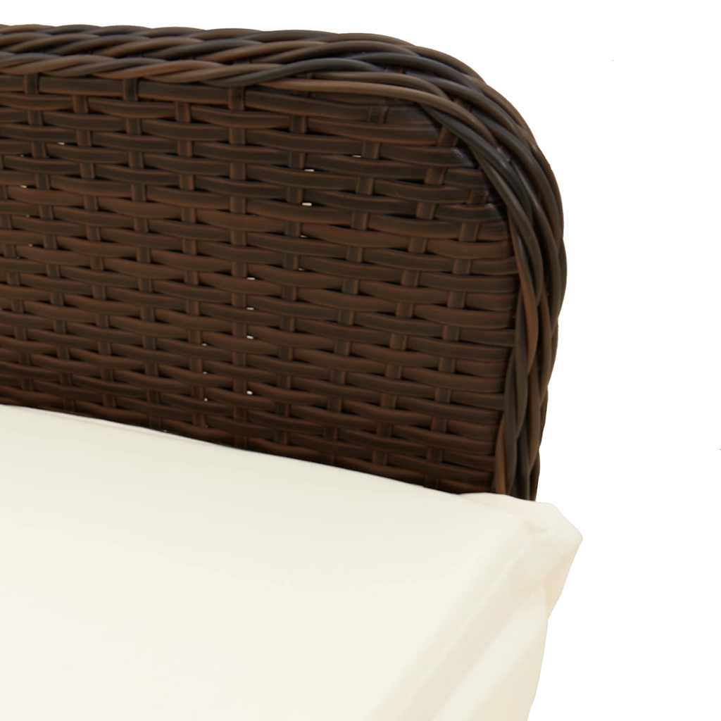 9-delige Bistroset met kussens poly rattan bruin is nu te koop bij PeponiXL, paradijselijk wonen!
