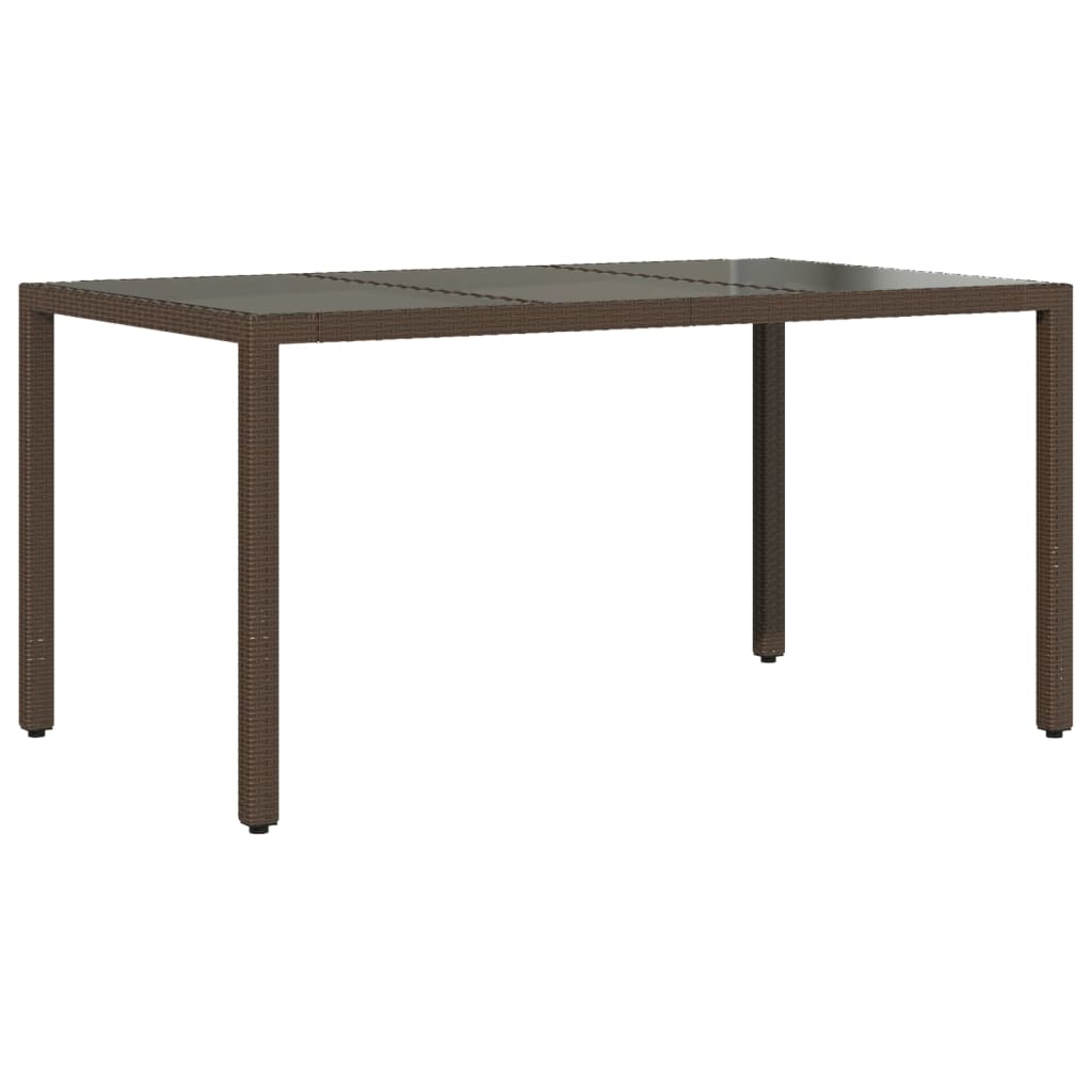 5-delige Tuinset met kussens poly rattan en glas bruin is nu te koop bij PeponiXL, paradijselijk wonen!