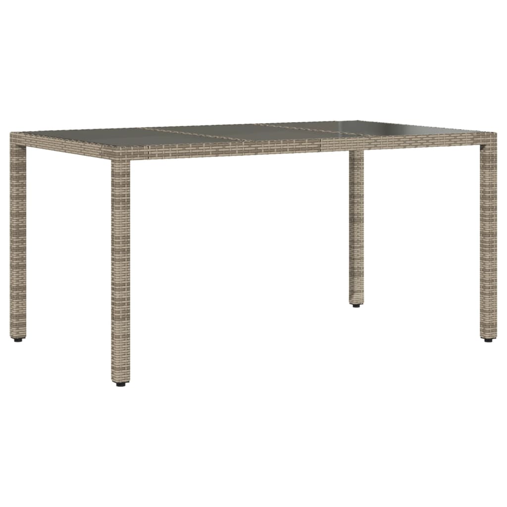 7-delige Tuinset met kussens poly rattan en glas grijs is nu te koop bij PeponiXL, paradijselijk wonen!