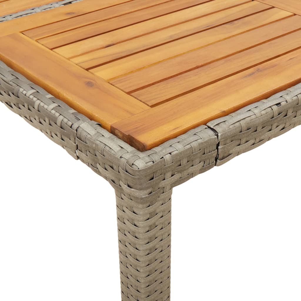 5-delige Tuinset met kussens poly rattan en acaciahout grijs is nu te koop bij PeponiXL, paradijselijk wonen!