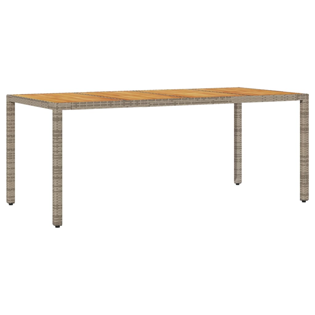 7-delige Tuinset met kussens poly rattan en acaciahout grijs is nu te koop bij PeponiXL, paradijselijk wonen!
