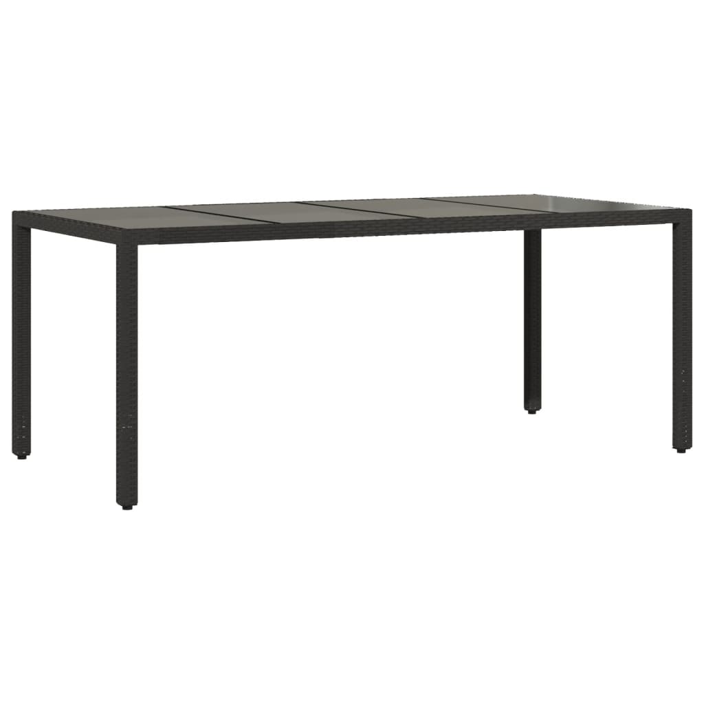 7-delige Tuinset met kussens poly rattan en acaciahout zwart is nu te koop bij PeponiXL, paradijselijk wonen!