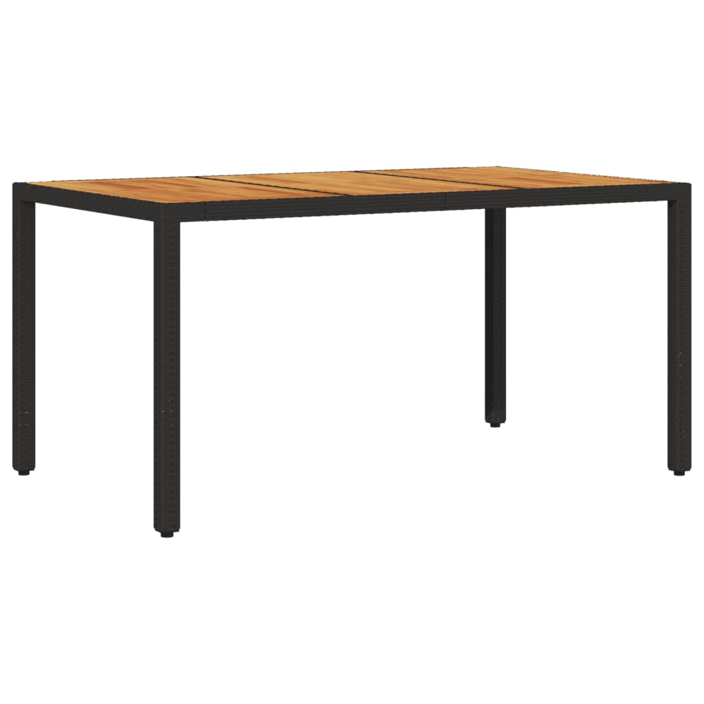 5-delige Tuinset met kussens poly rattan en acaciahout zwart is nu te koop bij PeponiXL, paradijselijk wonen!