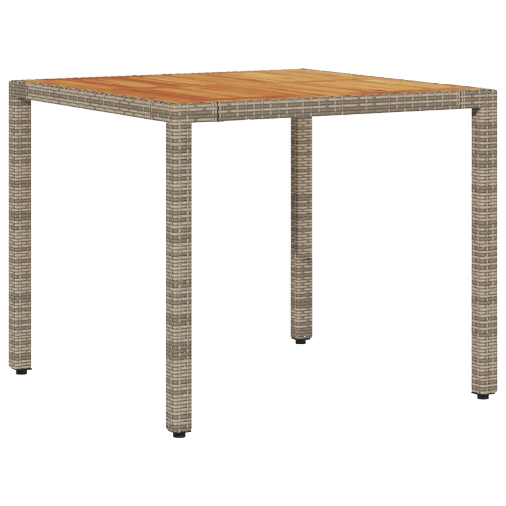 5-delige Loungeset met kussens poly rattan en acaciahout grijs is nu te koop bij PeponiXL, paradijselijk wonen!