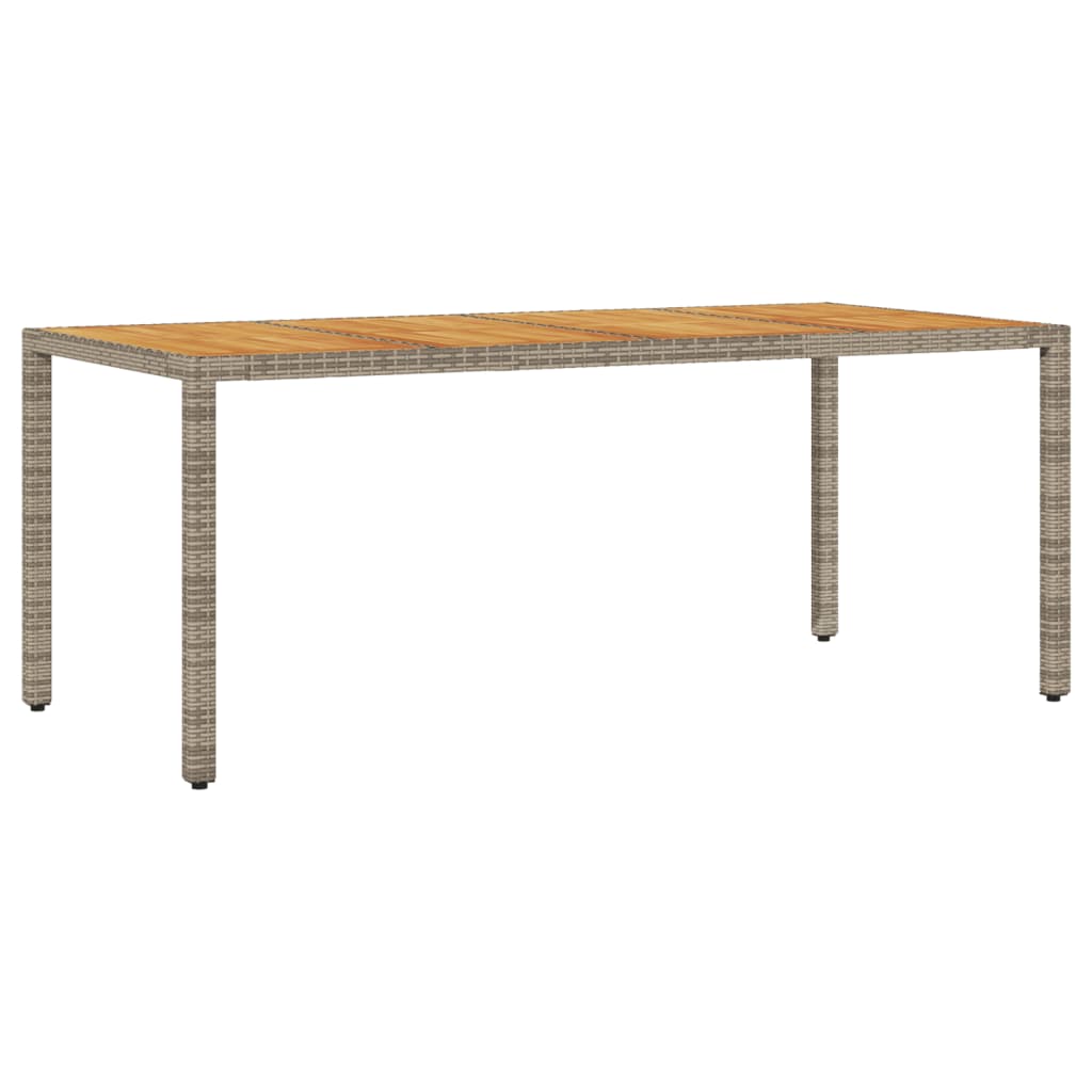 7-delige Tuinset met kussens poly rattan en acaciahout grijs is nu te koop bij PeponiXL, paradijselijk wonen!