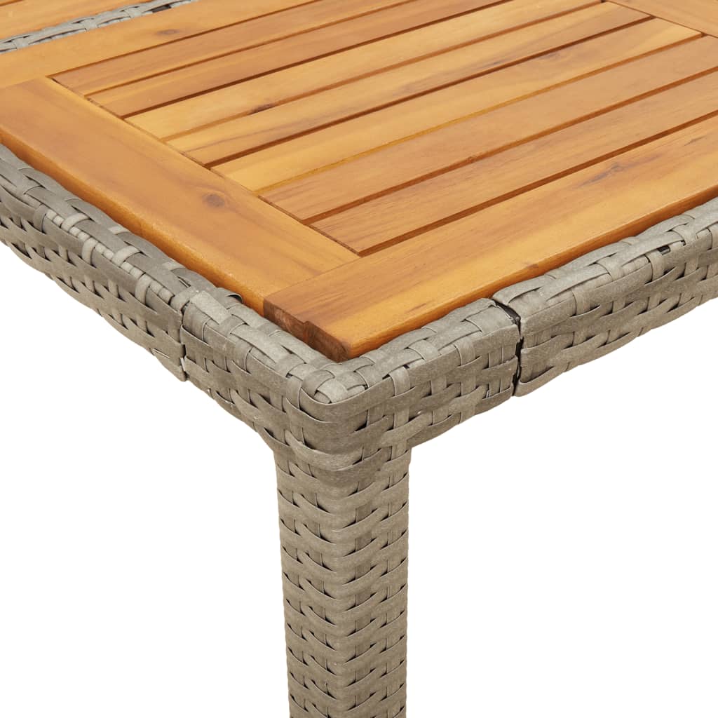 7-delige Tuinset met kussens poly rattan en acaciahout grijs is nu te koop bij PeponiXL, paradijselijk wonen!