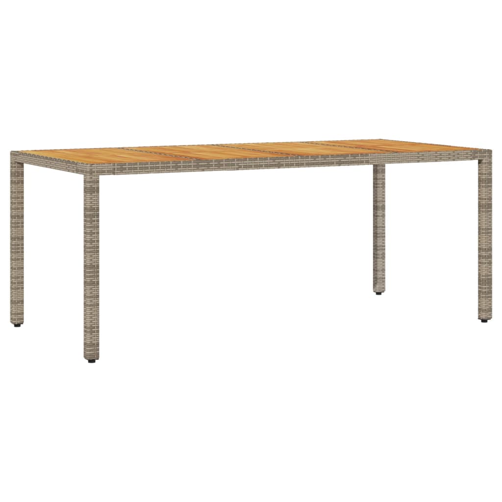 9-delige Tuinset met kussens poly rattan en acaciahout grijs is nu te koop bij PeponiXL, paradijselijk wonen!