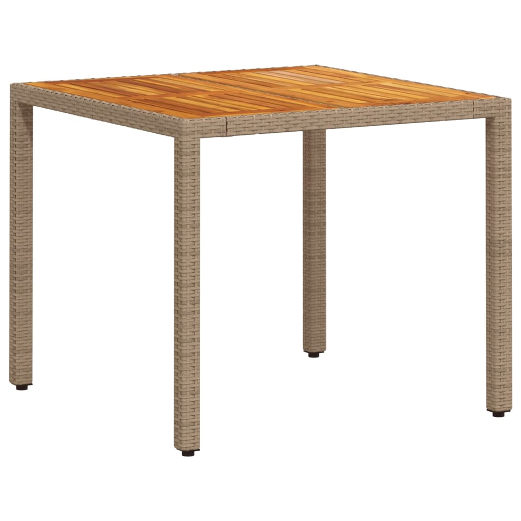 3-delige Tuinset met kussens poly rattan en acaciahout beige is nu te koop bij PeponiXL, paradijselijk wonen!