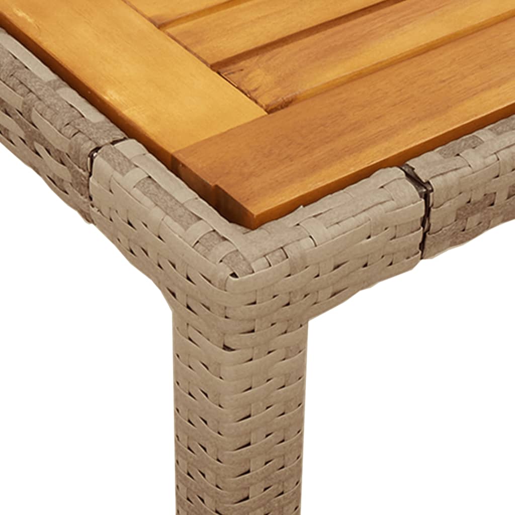 3-delige Tuinset met kussens poly rattan en acaciahout beige is nu te koop bij PeponiXL, paradijselijk wonen!