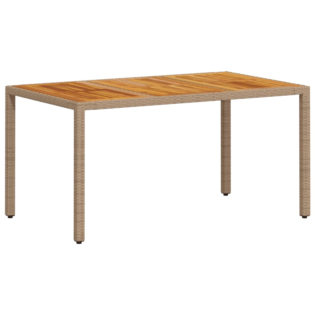 7-delige Tuinset met kussens poly rattan en acaciahout beige is nu te koop bij PeponiXL, paradijselijk wonen!