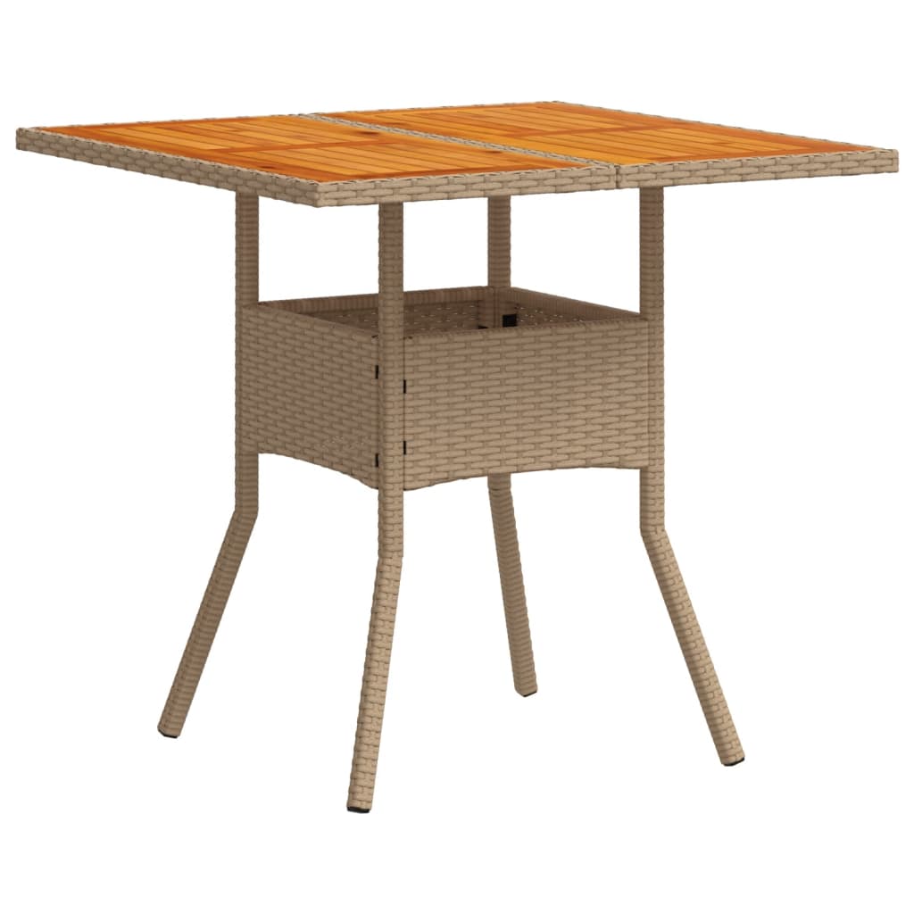 3-delige Tuinset met kussens poly rattan en acaciahout beige is nu te koop bij PeponiXL, paradijselijk wonen!